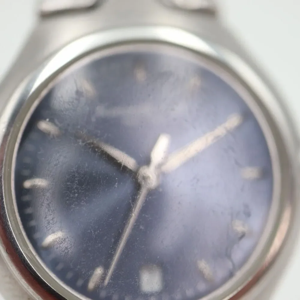 Kenneth Cole NY Womens Watch 26mm Blue Gray Date Dial KC4247 Stainless Steel